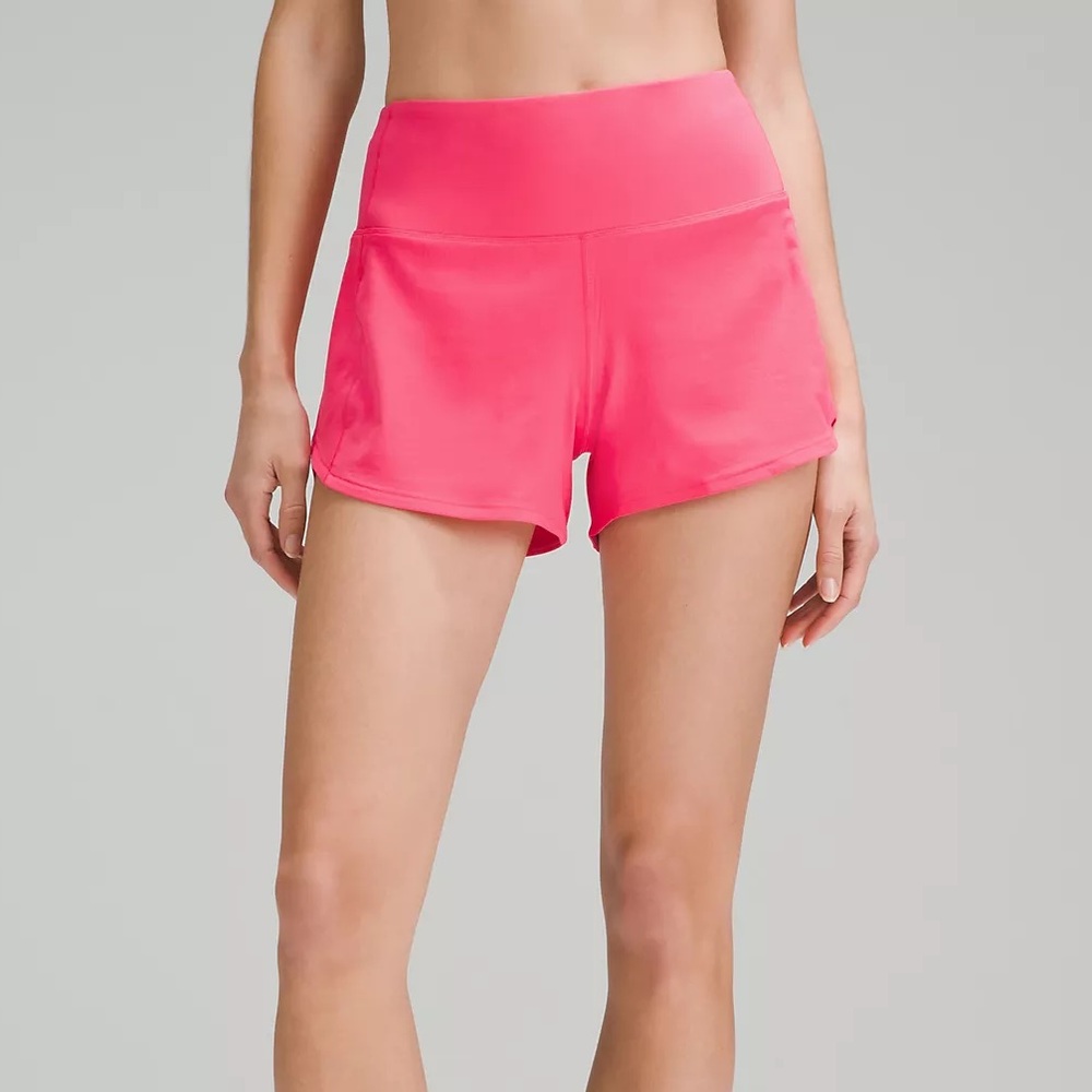 NWT Lululemon, Speed Up High-Rise Lined Short 4", Lipgloss size 6